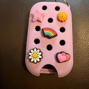 CROCS Lavender and touch land Keychain with Charms